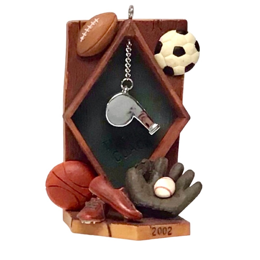 Hallmark 2002 “Thanks, Coach!” Christmas Ornament